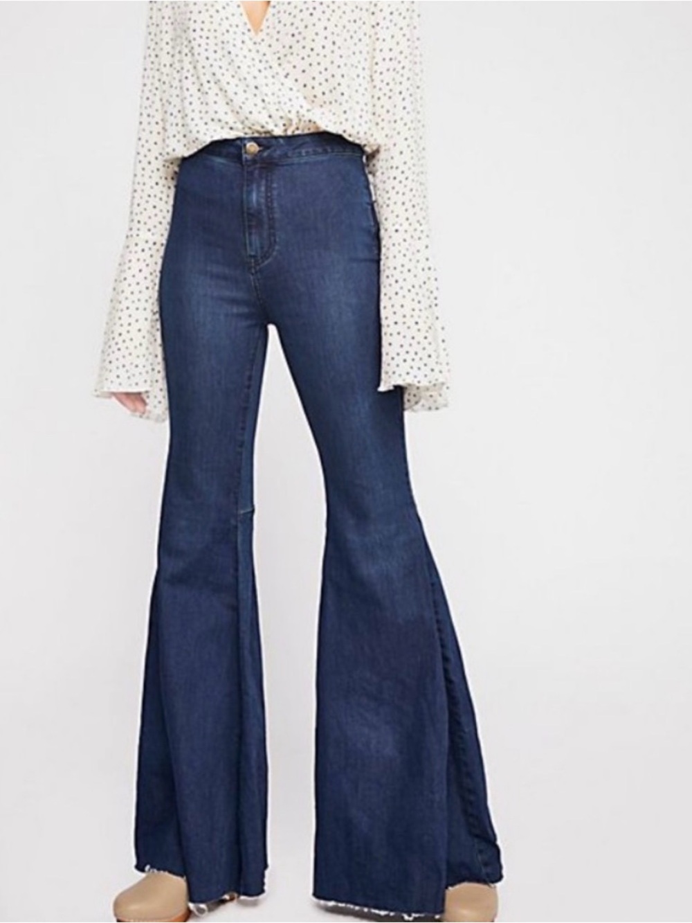 Free People float on flare jeans size 28